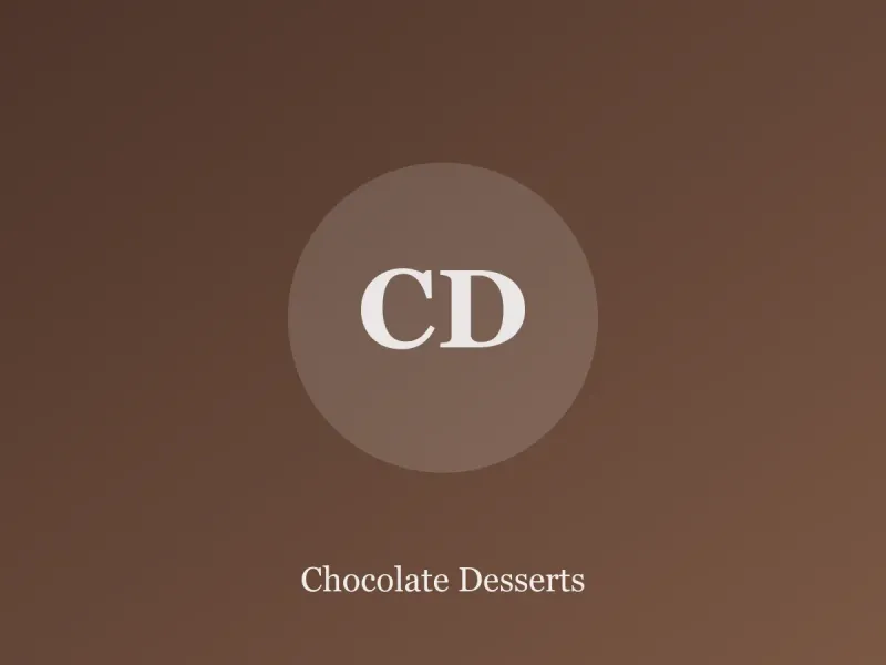 Chocolate Desserts — recipe category