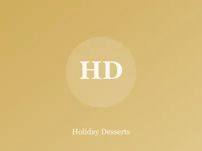 Holiday Desserts — recipe category