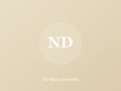 No-Bake Desserts — recipe category