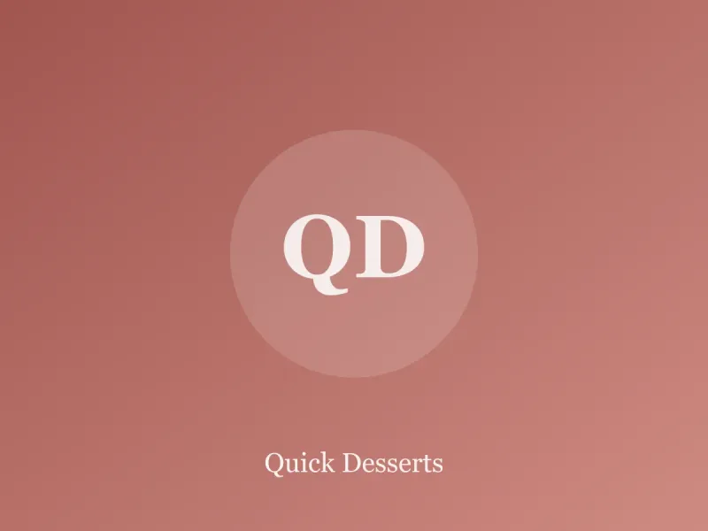 Quick Desserts — recipe category