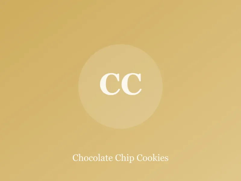 Stack of golden chocolate chip cookies with melted chocolate puddles